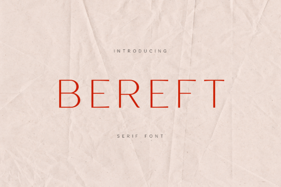 Bereft Font: A Refined Choice for Modern Web Design