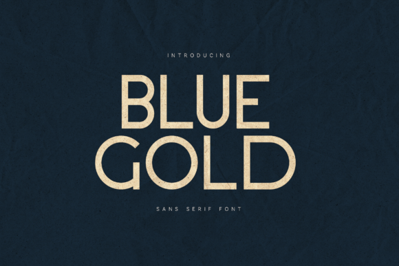 Blue Gold: A Modern Typeface for Bold Branding