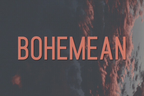 Bohemean: A Modern Typeface for Real-World Branding Projects
