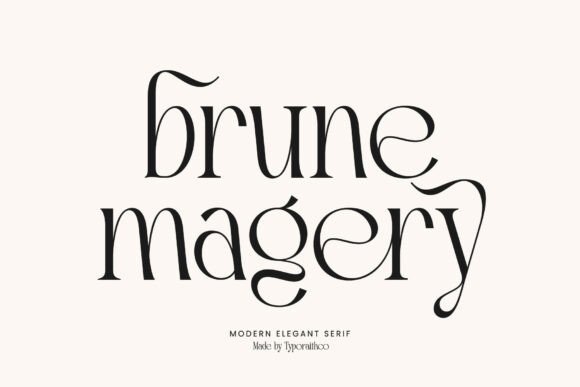 Brune Magery Font: Elegance for Your Craft Projects