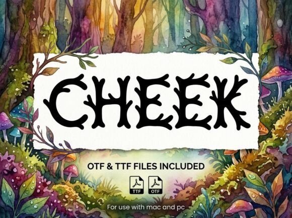 Cheek: A Woodland Typeface for Editorial Soul