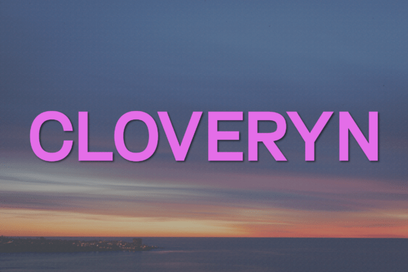 Cloveryn: A Modern, Classy Typeface for Creative Branding