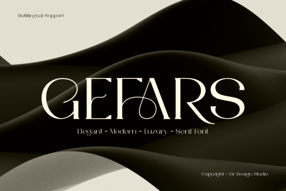 Gefars: A Serif Font with a Subtle Edge