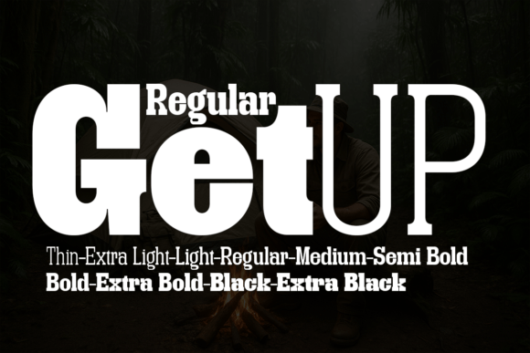 Getup Regular: A Slab Serif Font for Professional Branding