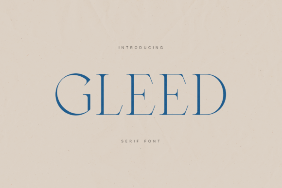 Gleed: A Refined Serif Font for Crafters and Product Creators
