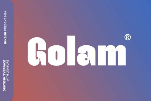Golam: A Bold, Modern Typeface for Commanding Brand Identity