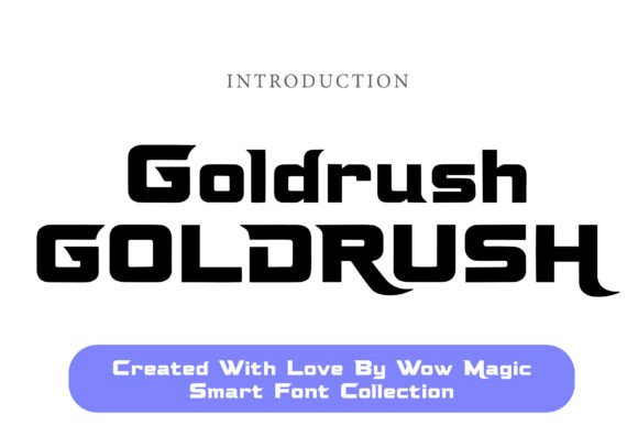 Goldrush Font: A Bold Typeface for Craft Creators