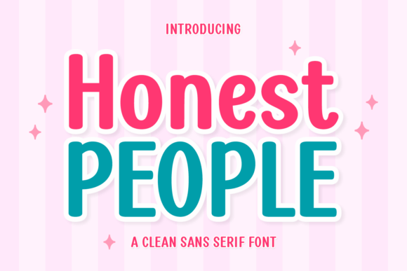 Honest People Font: A Minimalist Typeface for Crafters and Makers