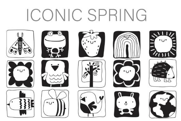 Iconic Spring Dingbats: A Typeface for Seasonal Storytelling