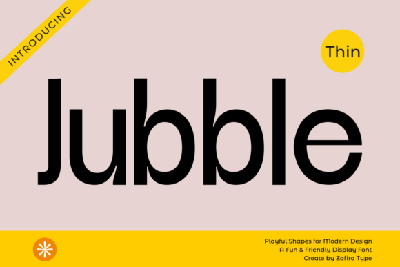 Jubble Thin: A Versatile Sans Serif Font for Clear and Vibrant Campaigns