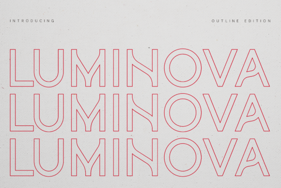 Luminova Outline: A Modern Typeface for Digital Branding