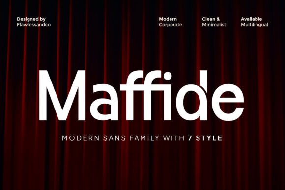 Maffide Font: A Polished Typeface for Small Business Branding