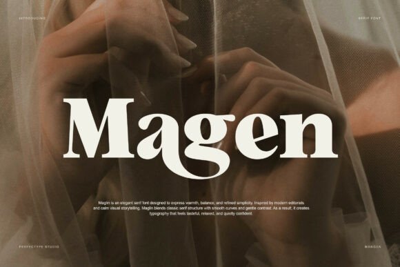 Magen Typeface: A Modern Serif for Strong Digital Branding