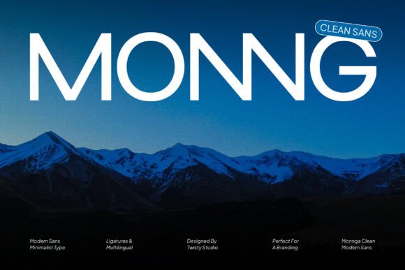 Monng Typeface: A Minimalist Font That Elevates Modern Branding