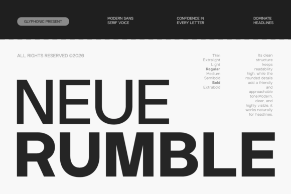 Neue Rumble: The Typeface That Powers Your Campaign Headlines