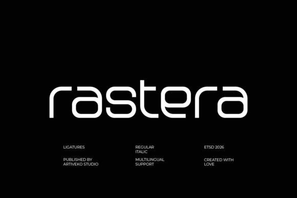 Rastera: A Modern Sans Serif Font for Editorial Design