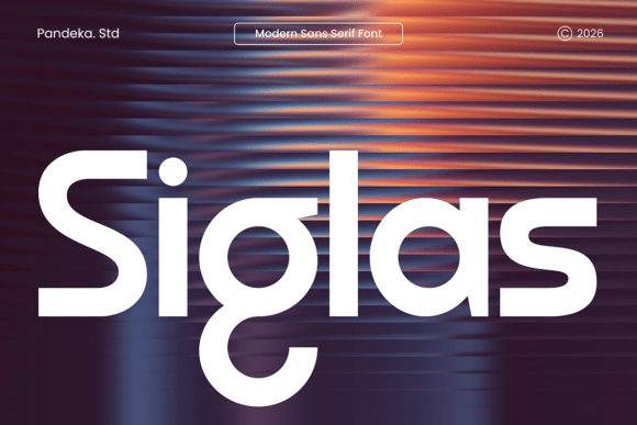 Siglas Typeface: A Sleek Sans Serif for Modern Branding
