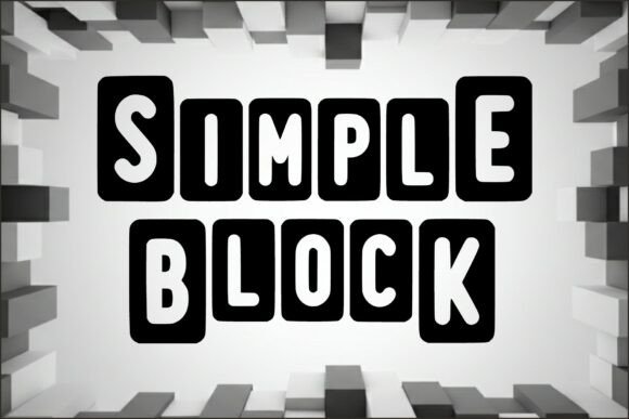 Simple Block: A Bold Typeface for a Strong Brand