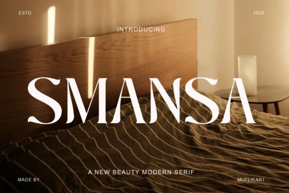 Smansa: A Modern Serif Font with Quiet Luxury for Branding